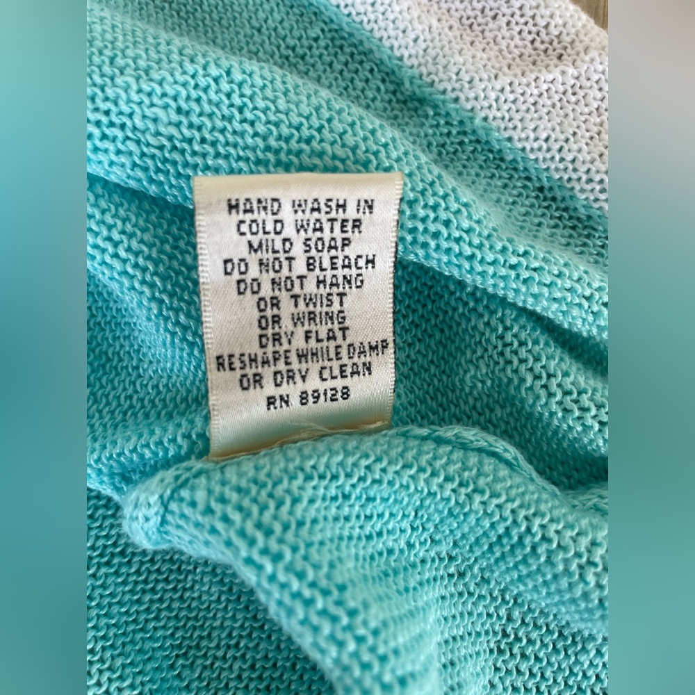 Avalin Women's Aqua V-Neck Sweater - Picture 8 of 8